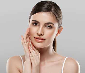 Image of Young lady with clean skin